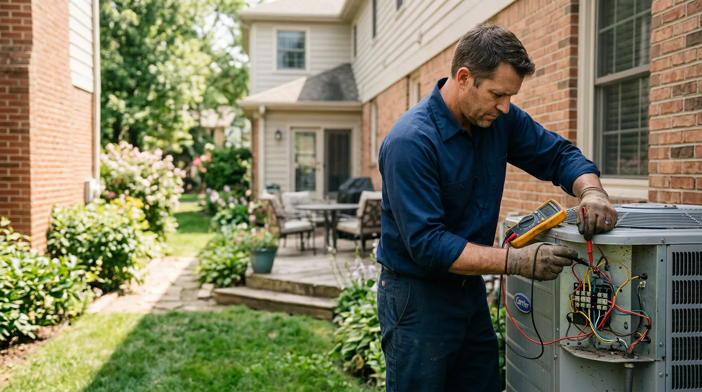 HVAC technician working near Glen Lyon, PA